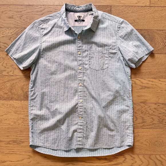 Mens Vissla Short Sleeve Buttondown Medium - Picture 1 of 6